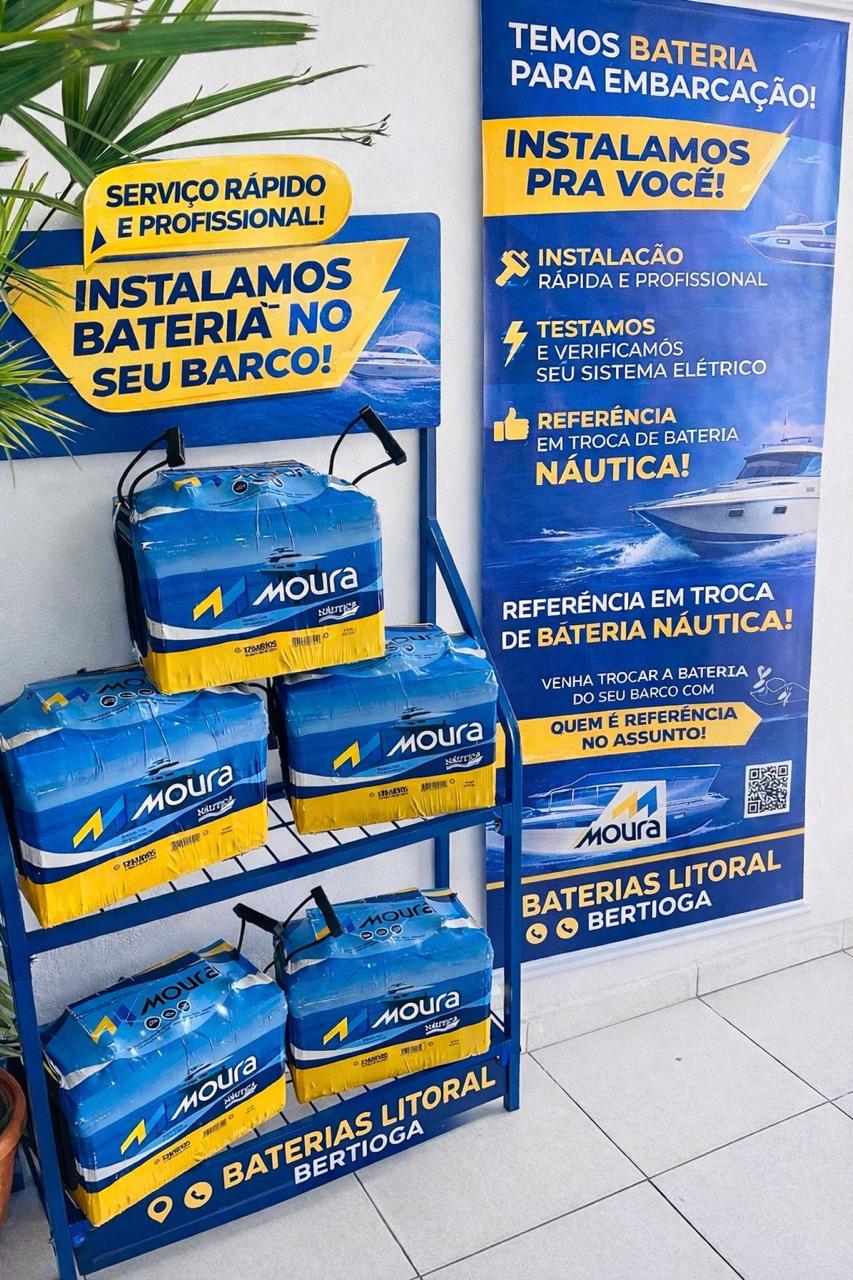 Equipe especializada em baterias Moura